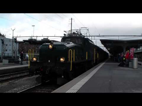 Ce 6/8 III 14305 à Thun - Train "Belle Epoque" pour Kandersteg - 22/01/2012