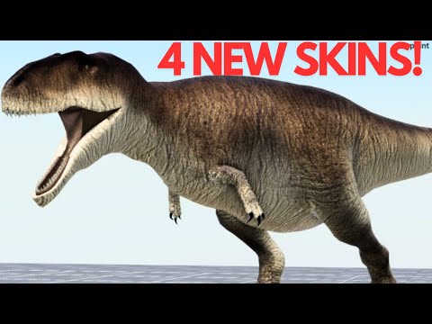 New CARCHARODONTOSAURUS REPAINT + NEW Animations!!! - Dinosaur World Mobile