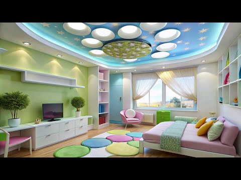 Creative Ideas for Beautiful Plasterboard Ceilings in a Children's Room