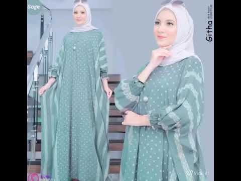 gamis kaftan dewasa terdapat tali di bagian pinggang