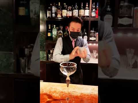 雪国 日本のカクテル Yukiguni Japanese cocktail  #Shorts