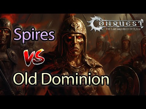 Conquest: Vaulsc (Old Dominion) vs Suska (Spires) - Divide and Conquer (Tabletop Simulator)