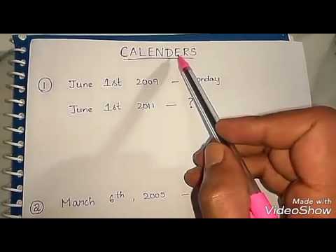 Calendars different questions in telugu