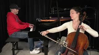 BACH, Air on the G string, (Air in D Major BWV1068), cello & piano