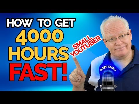 How To Get 4000 Hours Watch Time Fast - Small YouTuber