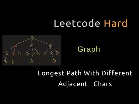 Longest Path With Different Adjacent Characters - Graph - DFS - Python