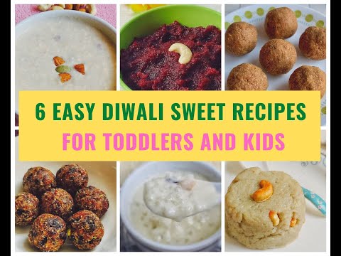 6 Easy Diwali sweet recipes for Toddlers and kids | Easy Deepavali Desserts  | Healthy Snack Recipes