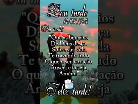 Boa tarde! Que tudo como Deus quiser!