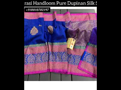 Banarasi Handloom Pure Dupain Silk Saree