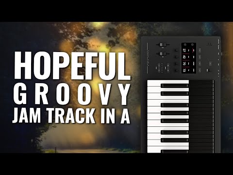 Hopeful Groovy 16th Shuffle Jam Backing Track In A Major