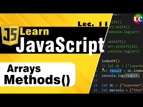 Javascript Arrays Methods & their Uses | Learn Coding