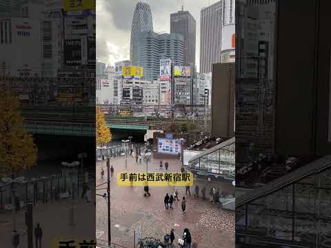 マクドナルドから見た新宿駅前