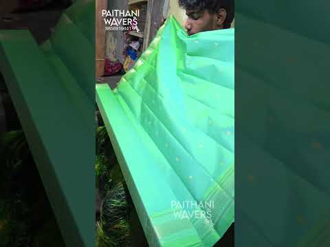 Making of Shiney Fancy Paithani #shine #paithani #silk #saree