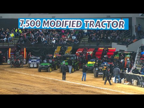 FULL 7,500LB MODIFIED TRACTOR FINALS NFMS Championship tractor pull Louisville Ky 2024