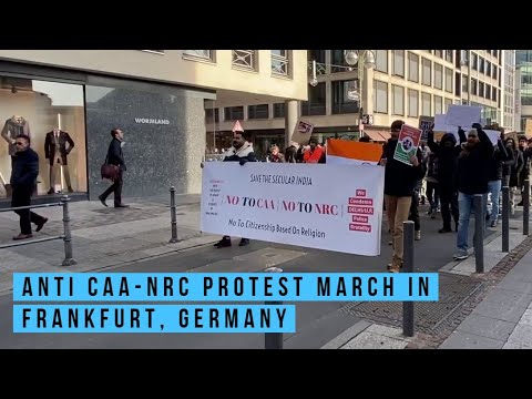 Anti CAA-NRC | Peaceful Protest March by Indians in Frankfurt, Germany | HausThat News