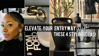 Decorate With Me + Modern Neutral Home Decor Ideas | ELEVATE Your Entryway W/ These 4 Styling Ideas