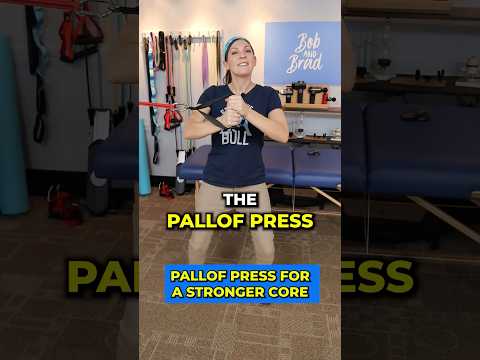 Pallof Press for a Stronger Core #coreworkout #seniorfitness #strengthandconditioning #bobandbrad