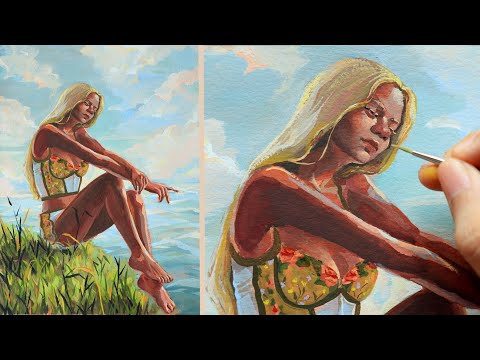 Gouache Painting Process | DOMESTIKA review