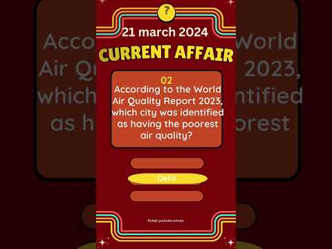 21 March 2023 current affairs|| Today Current affairs ||Current affairs quiz|| #quiz #youtubeshorts