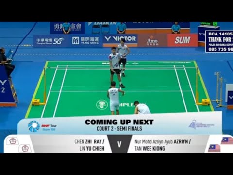 ZHI RAY/YU CHIEH ( TPE ) VS. AZRIYN/WEE KIONG ( MAS) | Semi finals KAOHSIUNG MASTERS 2024