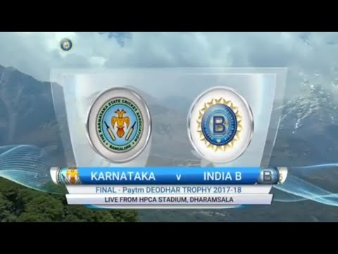 India B vs Karnataka Final ll Paytm Deodhar Tropy 2017-18 l Highlight ll