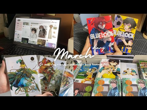 MARCH | Diary: manga haul, Blue Lock, book festival, cooking, mini vlog