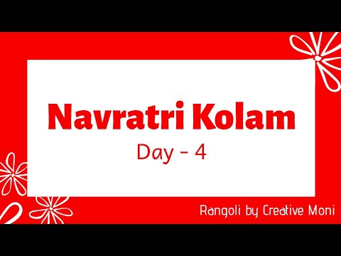 Easy Navratri Kolam with 3*2 dots | Festival Rangoli Designs