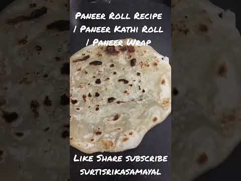 Paneer Roll Recipe | Paneer Kathi Roll | Paneer Wrap Easy/ Paneer Frankie  Quick And Easy / Kids Fav