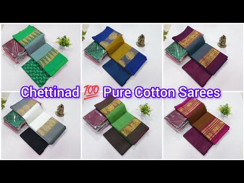 Chettinad 💯 Pure Cotton Sarees 💫 what'sapp-8072957889 #mksfashion #saree