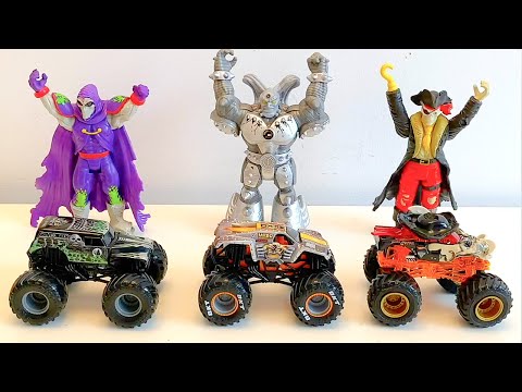 MONSTER JAM | GRAVE DIGGER | CREATURES | MAX-D | HOT WHEELS MONSTER TRUCKS | SPIN MASTER | PIRATE