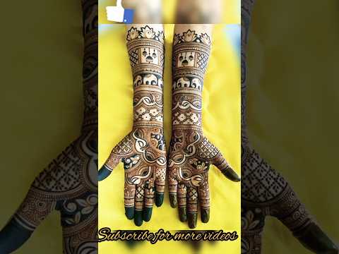 Beautiful bridal mehendi #mehendiart  #bridalmehndi  #heavymehndidesigns  ❤️