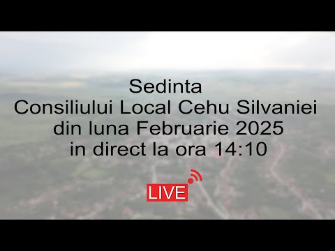 Sedinta Consiliului Local Cehu Silvaniei din luna Februarie 2025