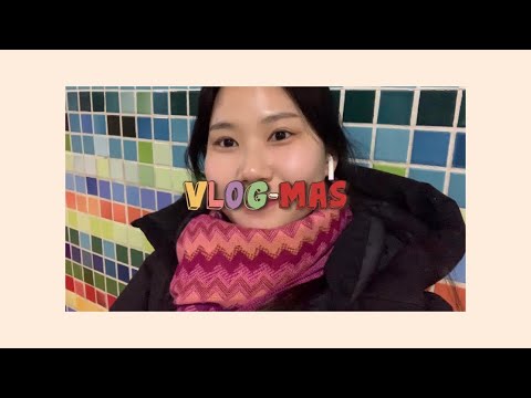 [브이로그/vlog] 대학생 일상 | 브이로그마스, vlogmas #2, 강원대, 첫 눈, 데일리메이크업, 대학생 시험기간