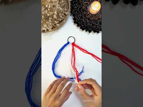 DIY Keychain | Yarn Handmade Keychain | Yarn craft #shorts #art #diy #craft #crafts #artandcraft