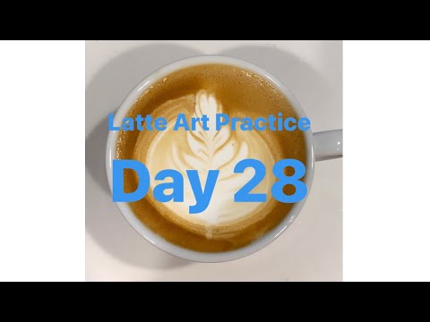 Latte Art Practice Day 28/ ラテアート練習記録 28日目/ 라떼 아트 연습 28 일차/ 第二十八天拿铁艺术练习