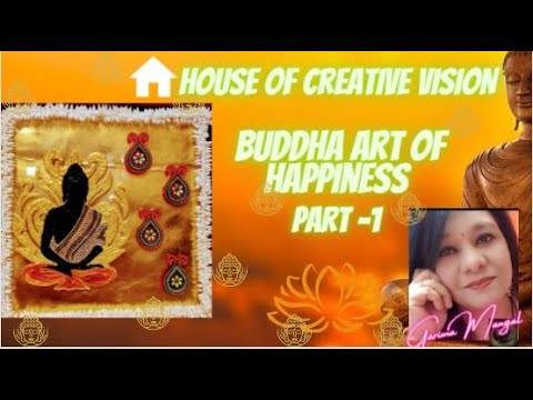 GAUTAM BUDDHA TANJORE PAINTING | GOLDEN BUDDHA | TANJORE ART | PART- 1