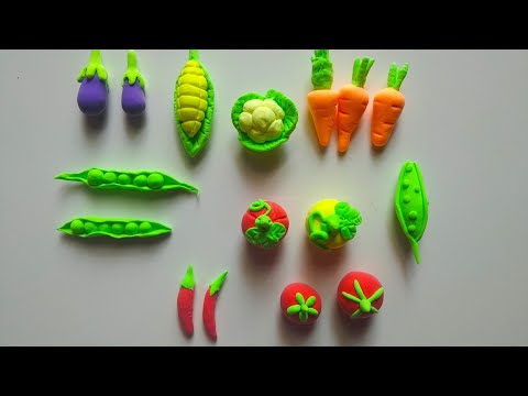 DIY how to make realistic vegetables using polymer clay|how to make|clay modelling|hand craft kbs