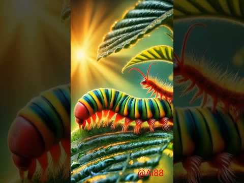 Centipede and caterpillar