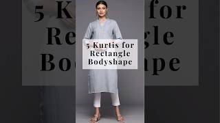 Kurtis for rectangle Body Shape 🤩 look  slim in ethnic traditional outfit #shorts #fashion #viral