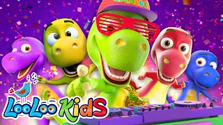 Five Little Dinos - Zigaloo Dance - S4EP37  (Official Video) - LooLoo Kids Songs for Kids