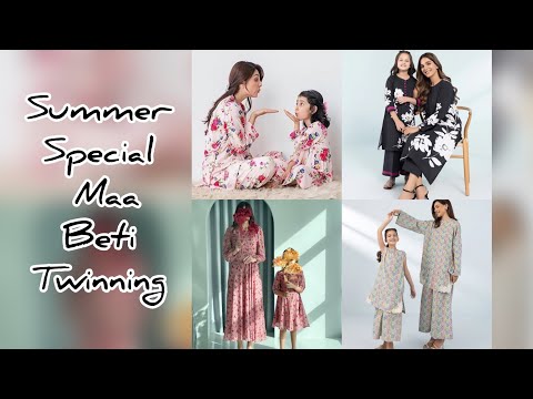 Lovely maa beti twinning | mother daughter matching outfit ideas |  same dress | summer special ep 5