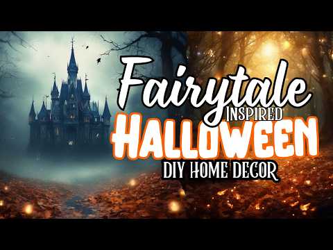 Magically Moody Dollar Tree Halloween DIYS | Halloween Decorations | Fairytale themed crafts