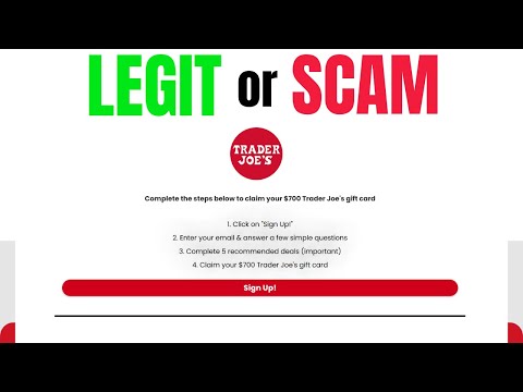 TraderGifted.com - $700 Trader Joe’s Gift Card Scam Or Legit?