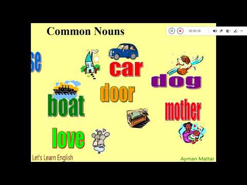 Common and Proper Nouns