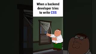 When a backend developer tries to write CSS 😂 #coding #humor