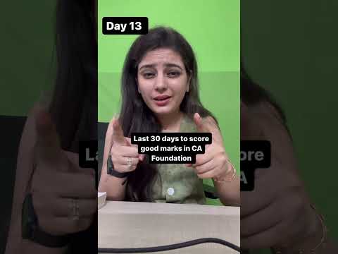 Last 30 days to score good Marks | Day 13| CA Yashika