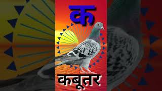 क से कबूतर,अ से अनार, आ से आम ।। Hindi varnmala song , ka se kabutar, kh se khargosh #short