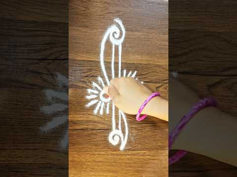 Easy rangoli for shivratri | rangoli designs #rangoli #shivratrispecial#kolam #shorts