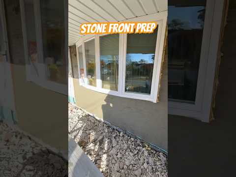 Stone Front Prep #diy #construction #stone #preparation #howto #stepbystep #bluecollar #trending