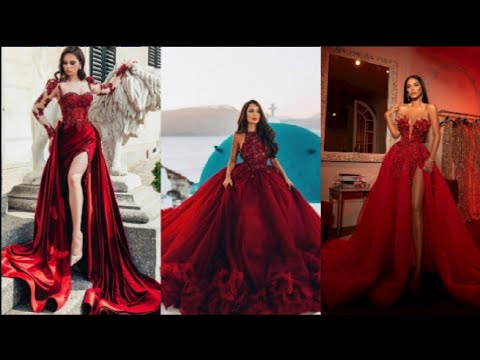 Collection of red dresses❤️ | rosy dresses | Beautiful dresses | @UniqueFashion365